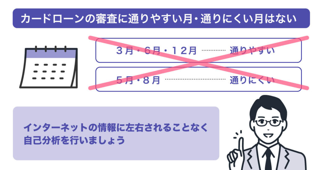 カードローンの審査に通りやすい・通りにくい月は存在するの？